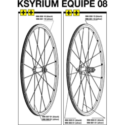 Mavic Ksyrium Equipe Ersatzspeiche Hinterrad 274 Mm Schwarz Flach Modell 2008, 99605801 Ohne Nippel RESTBESTAND