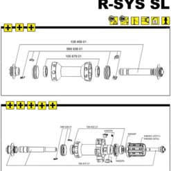 Mavic R-SYS SL Vorderradachse Komplett Mit Rahmenanschlaegen