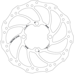 Magura Storm Bremsscheibe Rohloff 4 Loch 180 Mm