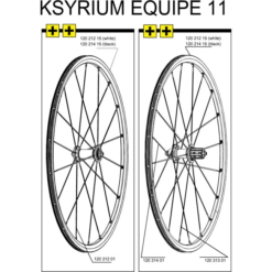 Mavic Ksyrium Equipe Speiche Hinterrad Rechts 301 Mm Schwarz Mod 2011