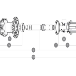 Mavic Crossmax - Deemax ITS4 Disc Hinterrad Achse Ab Mod 2012
