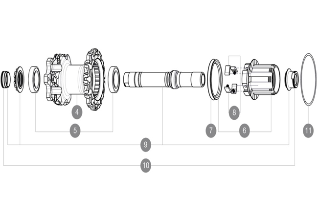 Mavic Crossmax - Deemax ITS4 Disc Hinterrad Achse Ab Mod 2012 3 Mavic Crossmax - Deemax ITS4 Disc Hinterrad Achse Ab Mod 2012