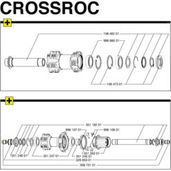 Mavic Crossroc Lagerbefestigungssatz Vorderrad 2 Stueck Modell 2014 Nachfolgeartikel