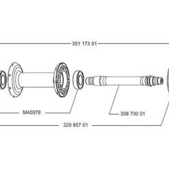 Mavic Cosmic Carbone 40 Lagerabdeckung Vorderrad