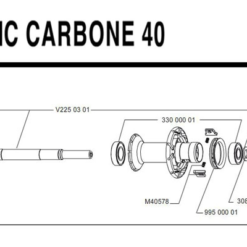 Mavic Cosmic Carbone 40 Achse Mit Verschraubungen Hinterrad