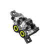 Magura MT7 Disc Bremssattel Anthrazid-neon-gelb Mit Belagen -SCHALTWERKE 31501 0 Bremssattel Magura MT7 Pro mystic grey