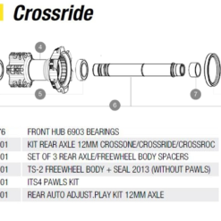 Mavic Crossride TS2 Distanzhuelsse Fuer Freilaufkoerper Stueck Nr 7