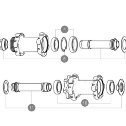 Mavic Ersatzteil Fuer Road VR Nabe Disc Centerlock - Achse Nr 5 Modell 2016-18