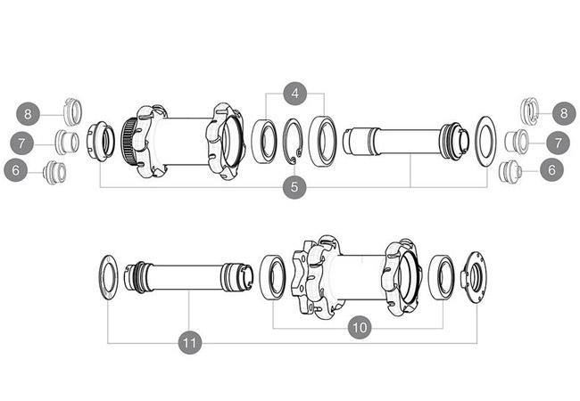 Mavic Ersatzteil Fuer Road VR Nabe Disc Centerlock - Achse Nr 5 Modell 2016-18 3 Mavic Ersatzteil Fuer Road VR Nabe Disc Centerlock - Achse Nr 5 Modell 2016-18
