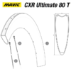 Mavic CXR Ultimate 80 T Ersatzspeiche Hinterrad Links 235 Mm