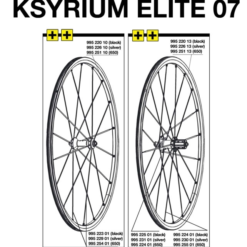 Mavic Ksyrium Elite Speiche Vorderrad 290 Mm Schwarz Modell 2007-08