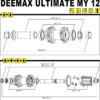 Mavic Deemax Pro Hinterrad Achs-Kit 135 Mm