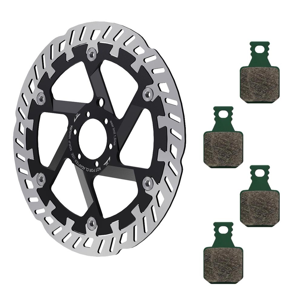 Magura MT ESTOP Optimized Kit - MDR-P Bremsscheibe 180 Mm + 4 Kolben Bremsbelaege Type 8.S