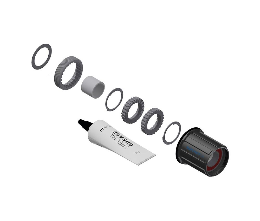 DT Swiss Ratchet LN Freilaufkoerper Umruestkit Kit | Stahl MTB HG10 - Ohne Endanschlag 3 DT Swiss Ratchet LN Freilaufkoerper Umruestkit Kit | Stahl MTB HG10 - Ohne Endanschlag