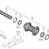 Shimano XTR HB-M9110 Disc Vorderradnabe Ersatzteil | Hohlachse Nr 9 -SCHALTWERKE 54638 0 shiman ersatzteile HBM9110 HBM9110B