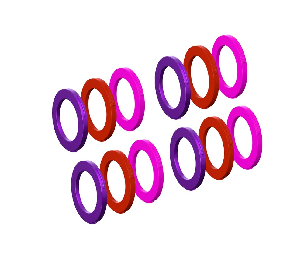 Magura MT Disc 4 Kolben Bremsssattel | Blenden-Kit Purple - Rot - Pink 3 Magura MT Disc 4 Kolben Bremsssattel | Blenden-Kit Purple - Rot - Pink