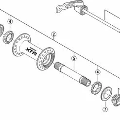 Shimano XTR HB-M970 Vorderradnabe Ersatzteil | Staubkappe Nr 6