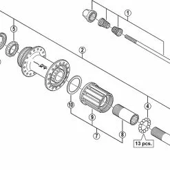 Shimano Deore XT FH-M775 Hinterradnabe Ersatzteil | Schnellspanner 168 Mm Schwarz Nr 1 -SCHALTWERKE 55015 1