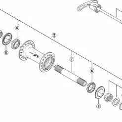 Shimano Deore XT HB-M770-S Vorderradnabe Ersatzteil | Staubkappe Nr 4
