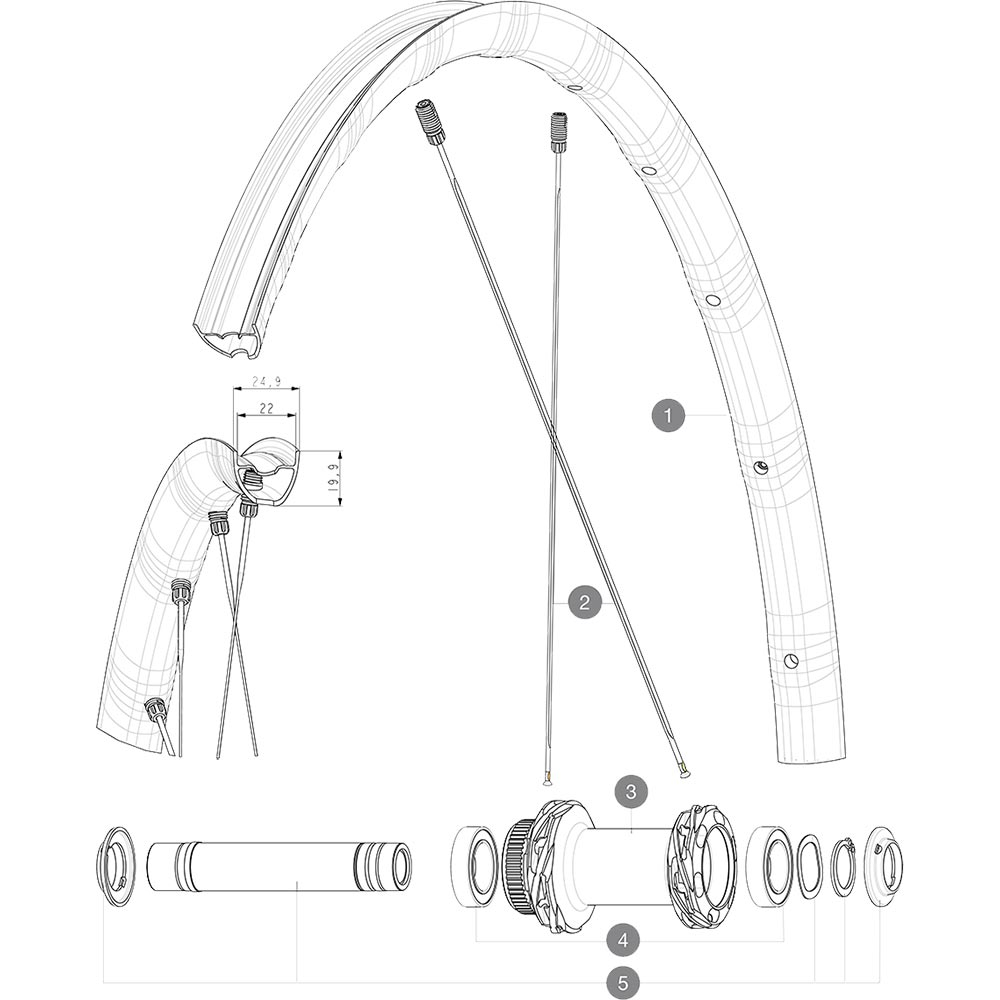 Mavic Allroad SL UST Disc Centerlock | Ersatzspeiche Vorder- Oder Hinterrad 298 Mm Incl Nippel 4 Mavic Allroad SL UST Disc Centerlock | Ersatzspeiche Vorder- Oder Hinterrad 298 Mm Incl Nippel – Bild 2