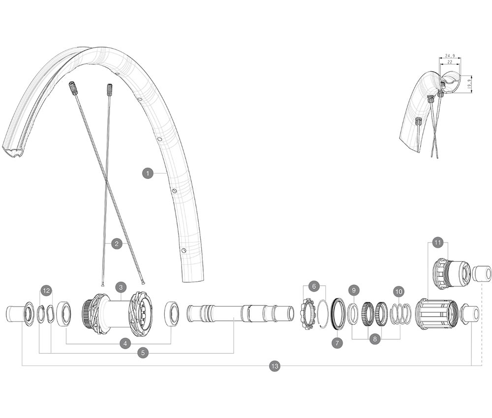 Mavic Allroad SL UST Disc Centerlock | Ersatzspeiche Vorder- Oder Hinterrad 298 Mm Incl Nippel 5 Mavic Allroad SL UST Disc Centerlock | Ersatzspeiche Vorder- Oder Hinterrad 298 Mm Incl Nippel – Bild 3
