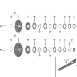Shimano Dura-Ace CS-R9200 Kassette Ersatzteil | Ritzel-Einheit 21-24-27-30-34 Zaehne Fuer 11-34 -SCHALTWERKE 56536 1