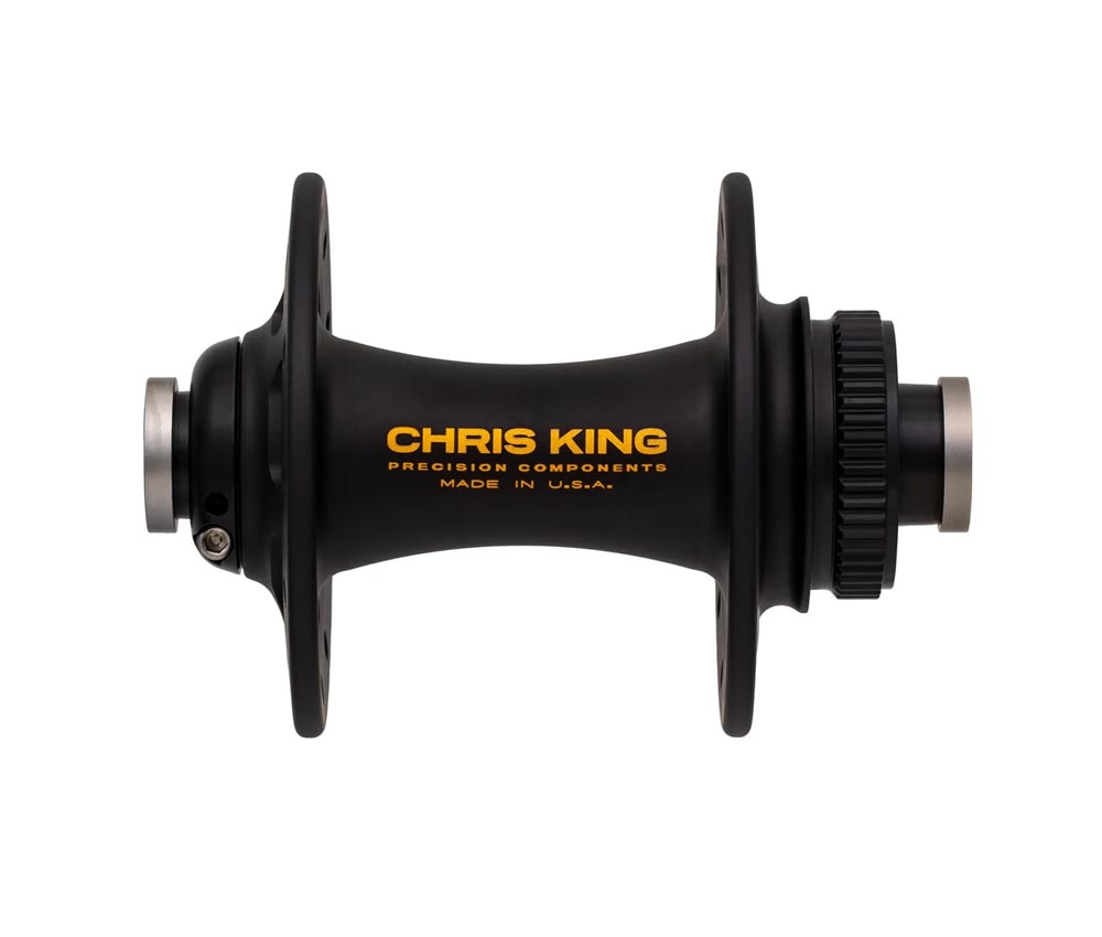 Chris King R45D Vorderradnabe 12x100 Disc Centerlock 24 Loch Two Tone | Schwarz-gold 4 Chris King R45D Vorderradnabe 12x100 Disc Centerlock 24 Loch Two Tone | Schwarz-gold – Bild 2