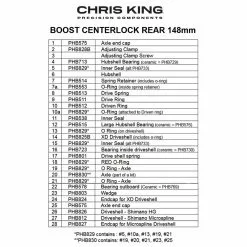 Chris King Boost Centerlock Hinterradnabe 12x148 Disc Centerlock 24 Loch Rotor Sram XD Gold | Gold -SCHALTWERKE 56890 1