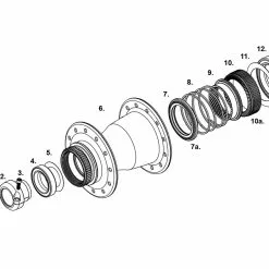 Chris King Boost Centerlock Hinterradnabe 12x148 Disc Centerlock 28 Loch Rotor Shimano Micro-Spline Matte Slate | Matt-grau -SCHALTWERKE 56913 2