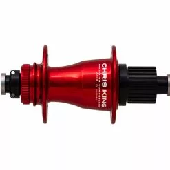 Chris King Boost Centerlock Ceramic Hinterradnabe 12x148 Disc Centerlock 24 Loch Rotor Shimano Micro-Spline Red | Rot