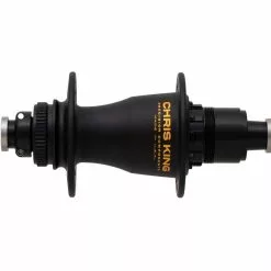 Chris King Boost Centerlock Ceramic Hinterradnabe 12x148 Disc Centerlock 32 Loch Rotor Sram XD Two Tone | Schwarz-gold