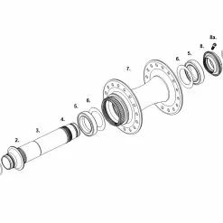 Chris King Boost Centerlock Ceramic Vorderradnabe 15x110 Disc Centerlock 24 Loch Gold | Gold -SCHALTWERKE 57064 2