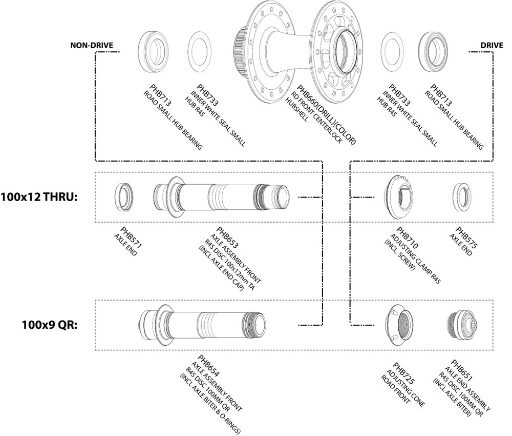 Chris King R45D Vorderradnabe Ersatzteil | Umruestkit Steckachse Silber 4 Chris King R45D Vorderradnabe Ersatzteil | Umruestkit Steckachse Silber – Bild 2