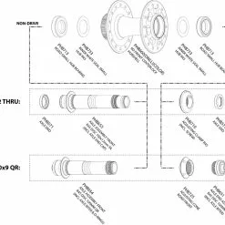 Chris King R45D Vorderradnabe Ersatzteil | Achsverschraubung Schnellspanner Silber -SCHALTWERKE 57220 1