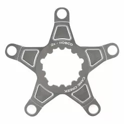 Cane Creek EeWings Kettenblatt -Spider 2 Fach 110mm Lochkreis 5 Arm Silber-titanium