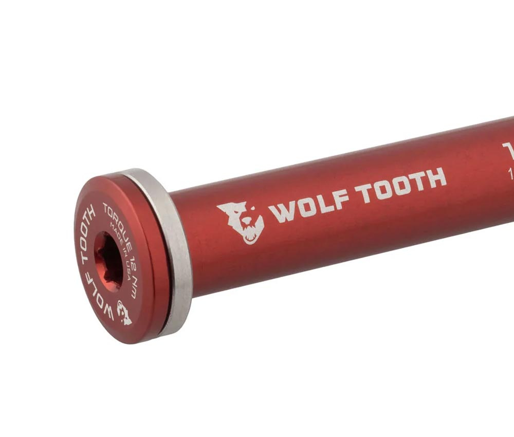 Wolf Tooth Steckachse Vorderrad - 12x100mm Laenge 117mm Gewinde M12x1,0mm Rot 4 Wolf Tooth Steckachse Vorderrad - 12x100mm Laenge 117mm Gewinde M12x1,0mm Rot – Bild 2