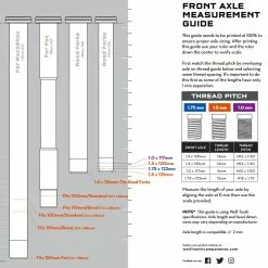 Wolf Tooth Steckachse Vorderrad - 12x100mm Laenge 117mm Gewinde M12x1,0mm Blau -SCHALTWERKE 58550 3