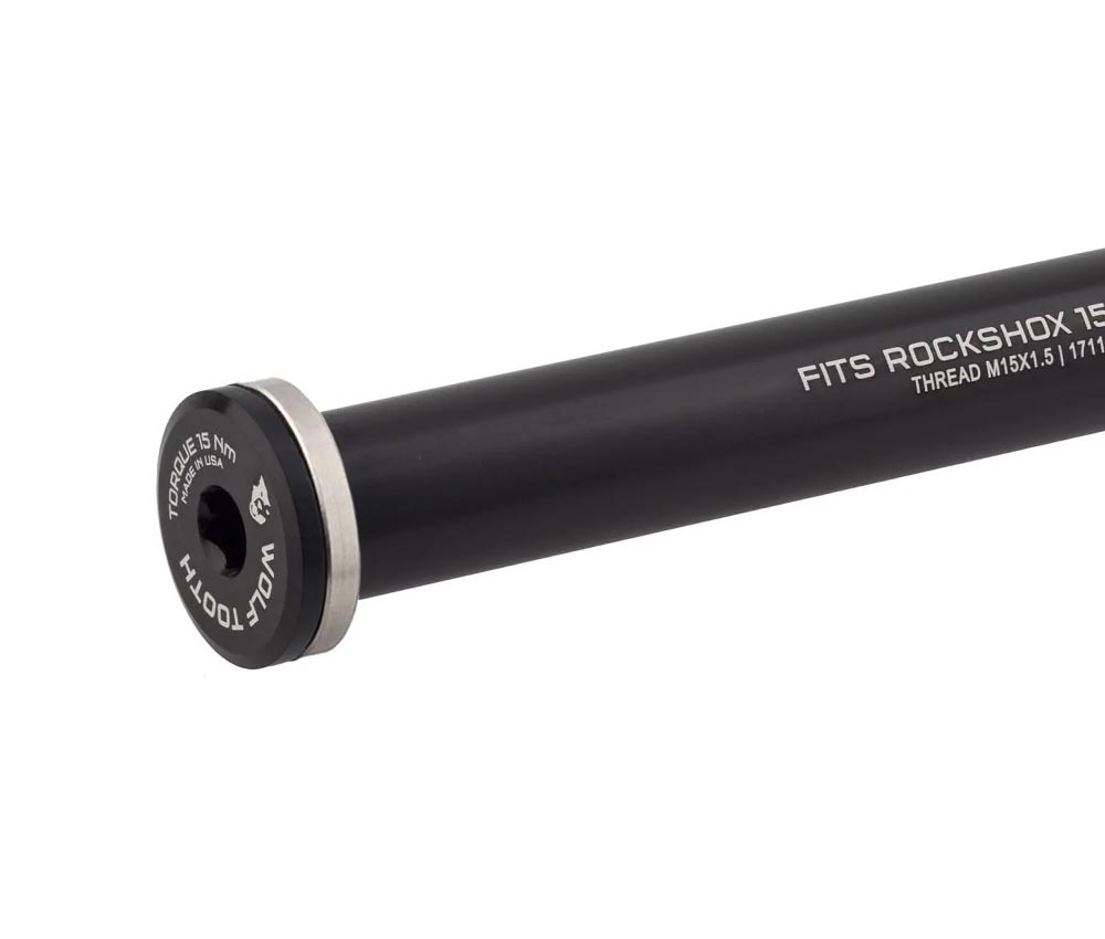 Wolf Tooth RockShox Steckachse Vorderrad - 15x100mm Laenge 148mm M15x1,5mm Schwarz 4 Wolf Tooth RockShox Steckachse Vorderrad - 15x100mm Laenge 148mm M15x1,5mm Schwarz – Bild 2