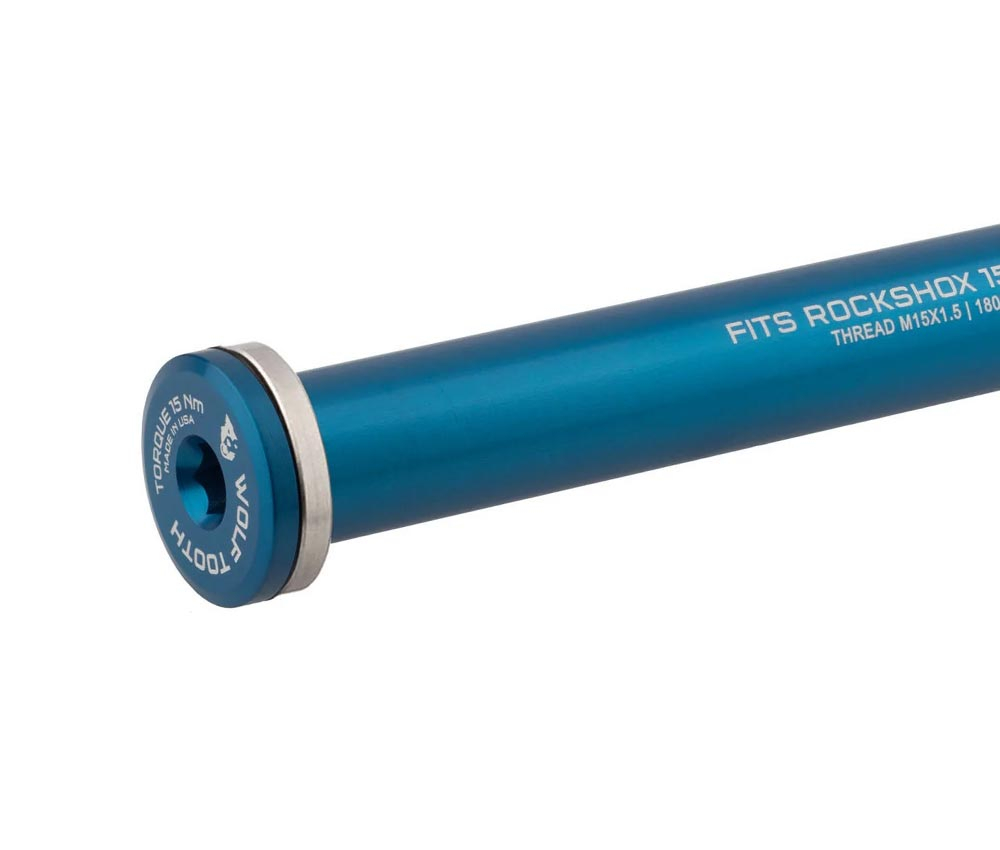 Wolf Tooth RockShox Steckachse Vorderrad - 15x100mm Laenge 148mm M15x1,5mm Blau 4 Wolf Tooth RockShox Steckachse Vorderrad - 15x100mm Laenge 148mm M15x1,5mm Blau – Bild 2