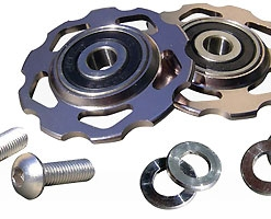 NC 17 Aluminium Schaltraedchen Set Silber - Restbestand